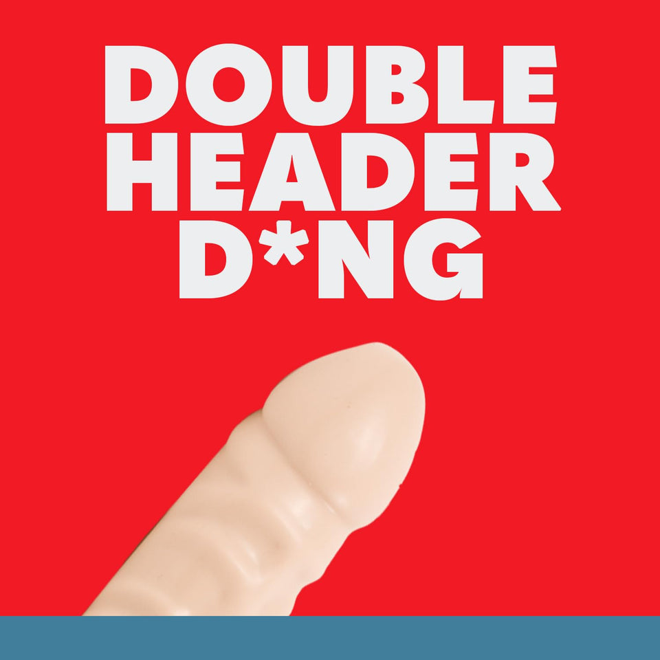 Veined Double Header Dong 18In. (White)