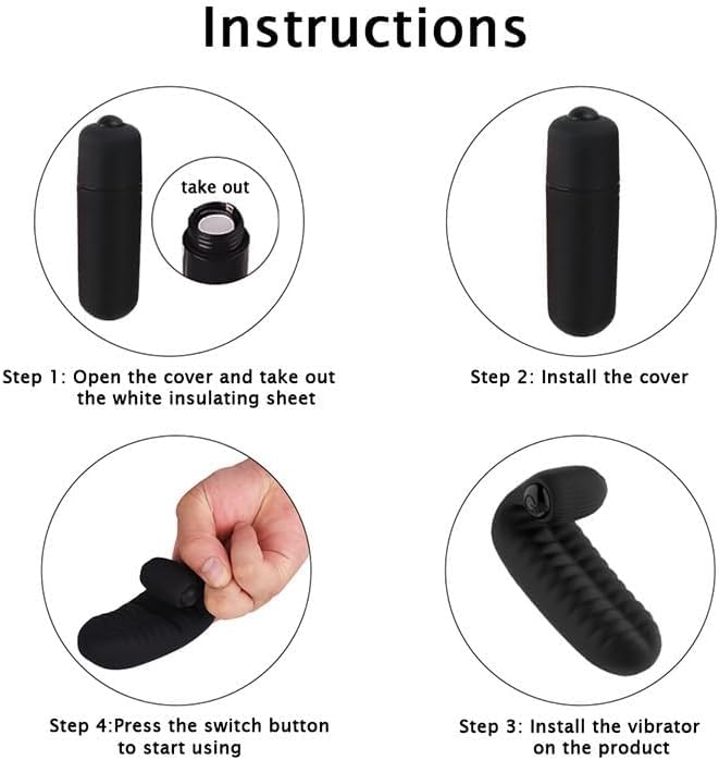 GURIDO Finger Vibrator Adult Sex Toys for Women, Silicone G spot Clitoris Vibrator, Finger Masturbator Vagina Anal Stimulator Se