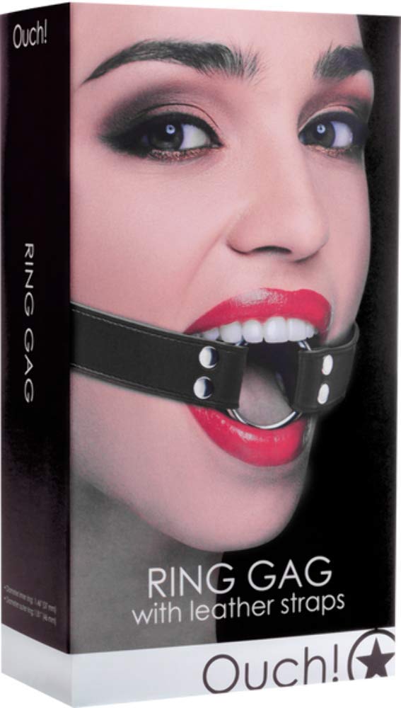 Ouch! By Shots America - Ring Gag - Black