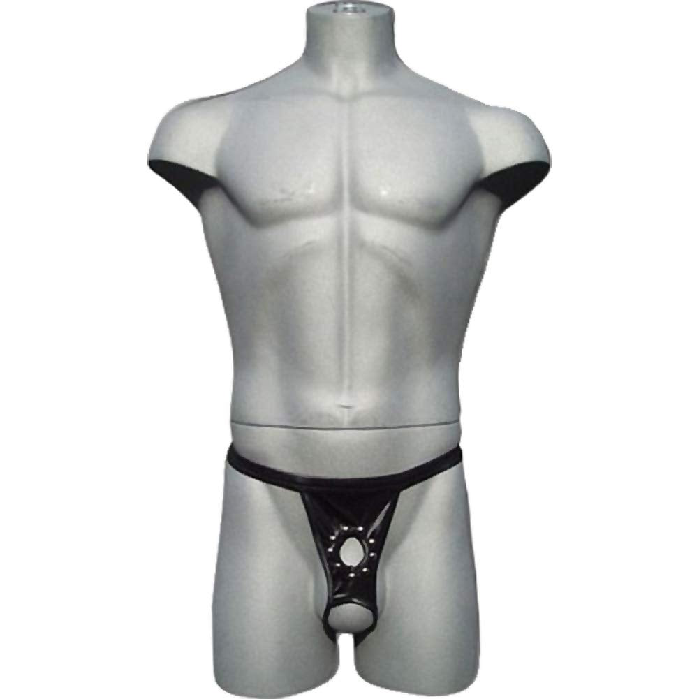 Male Power Mens Fetish Lingerie  Millitant  Black  Smallmed