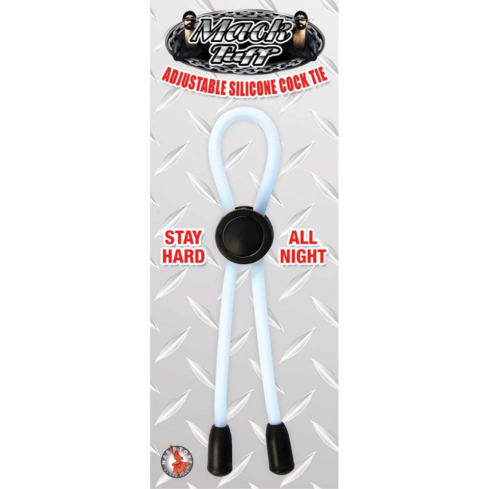 Mack Tuff Adj Silicone Cock Tie (Clear)