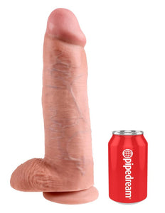 King Cock - 12In Cock W/ Balls Flesh