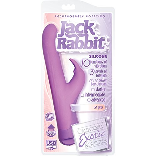 California Exotic Novelties Rechargeable Rotating Jack Rabbit, Pink