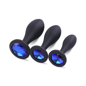 Anal Plugs Adult Sex Toy,3pcs Jeweled Anal Toys Anal Training Kit Adult Sex Toys Games Small Butt Plug,Personal Anal Plug for Ad