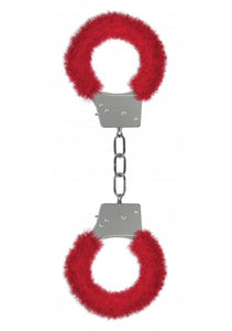 Ouch! Beginner's Handcuffs Furry, Red