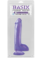 Pipedream Basix 8'' Dong With Suction, Purple