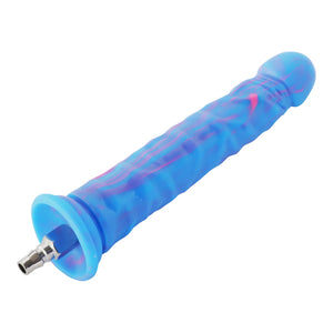 FREDORCH Realistic Monster Silicone Dildo for Sex Machine Vac-U-Lock with Quick Air Connector Device User (Blue, 24.7cm/9..72inc