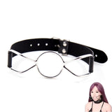 Gag Mouth Leather Bondage SM Open Mouth Gag Bondage Restraints Bite Gag Adult Fetish Sex Toys for Beginners Couples