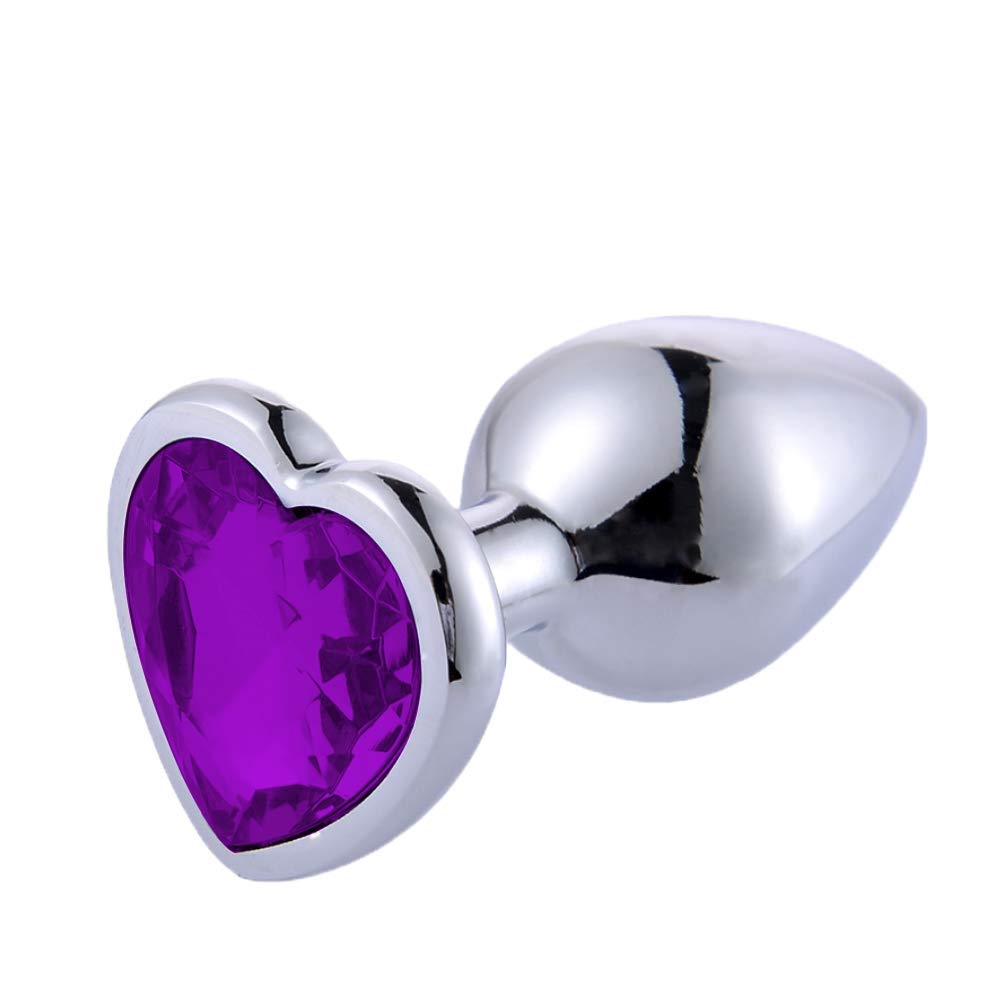 Anal Butt Plug Trainer Kit 3 PCS Metal Butt Plugs Heart Shaped Jewelry Anal Sex Trainer Sex Toys Unisex Valentine 's/Birthday Gi