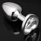 Akstore Small Fetish Anal Plug Butt Heart Personal Sex Massager (White)