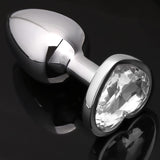 Akstore Small Fetish Anal Plug Butt Heart Personal Sex Massager (White)