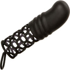 California Exotic Novelties Dr. Joel Kaplan Silicone Masturbator With Extension, Black, 2 Inch