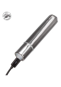 CalExotics Rechargeable Bullet - Adult 3 Speed Vibe Massager - Waterproof Travel Size Sex Toys for Couples - Silver