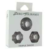 Zt Triple Thick Cock Ring Set Of 3