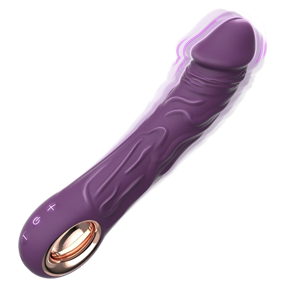Nosakki Realistic Vibrator Dildo for Women Men, Sex Toys Clitoris G Spot Anal Stimulator with 10 Powerful Vibration Mode, Finger