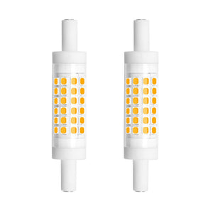 Bonlux Dimmable R7S Led Bulb 78Mm (3'') - 5W T3 Double Ended J Type J78 Led Flood Light Daylight 6000K, 45W Halogen Replacement