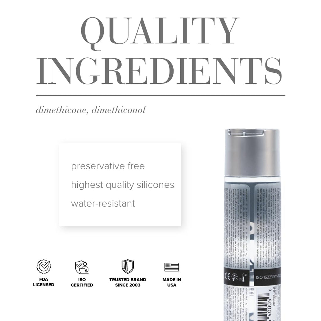 Jo Premium Silicone Lubricant - Original (4 Oz)