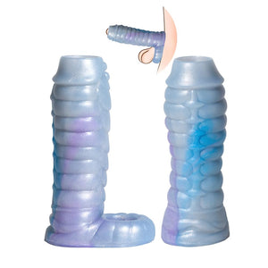 HanDuo 5.7'''' Dragon Penis Sleeve Girth Enhancer for Men, Reusable Silicon Dildo Sleeve,Cock Extender Sleeves Realistic, Penis