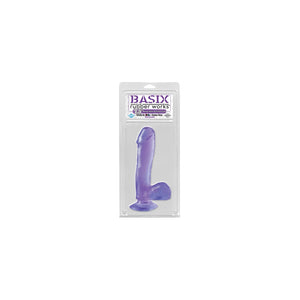 Basix 7.5In Dong W/Suction Cup - Purple