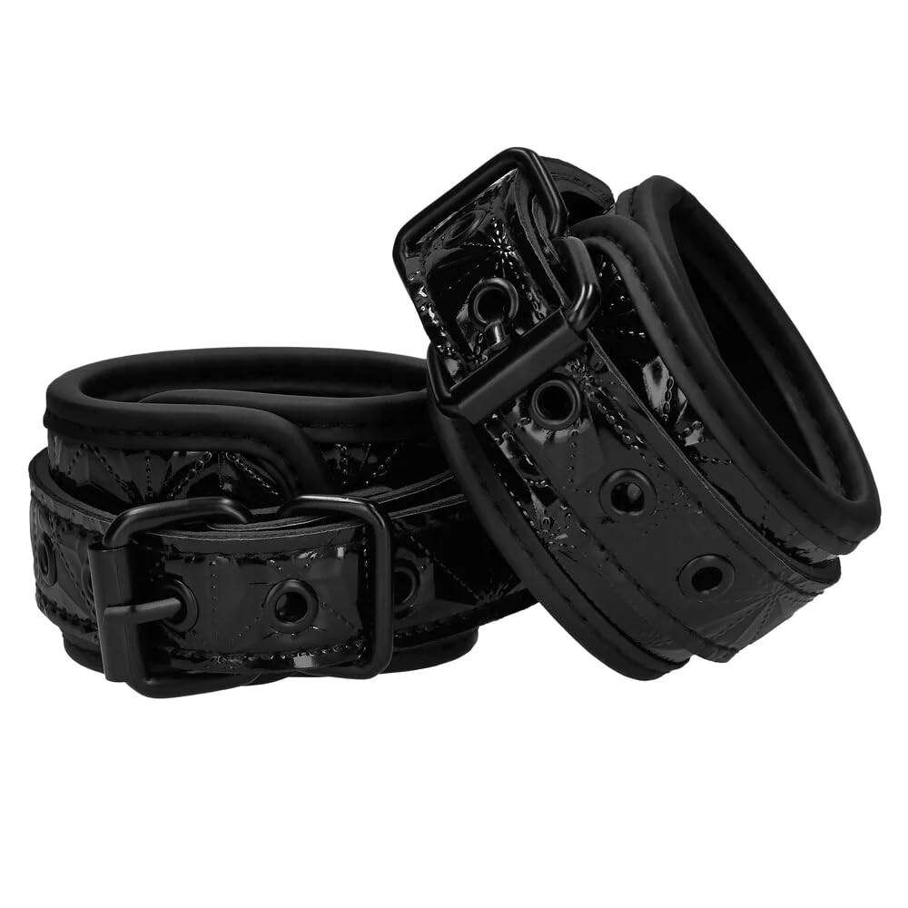 Ouch Luxury Adjustable Handcuffs Black OU341BLK