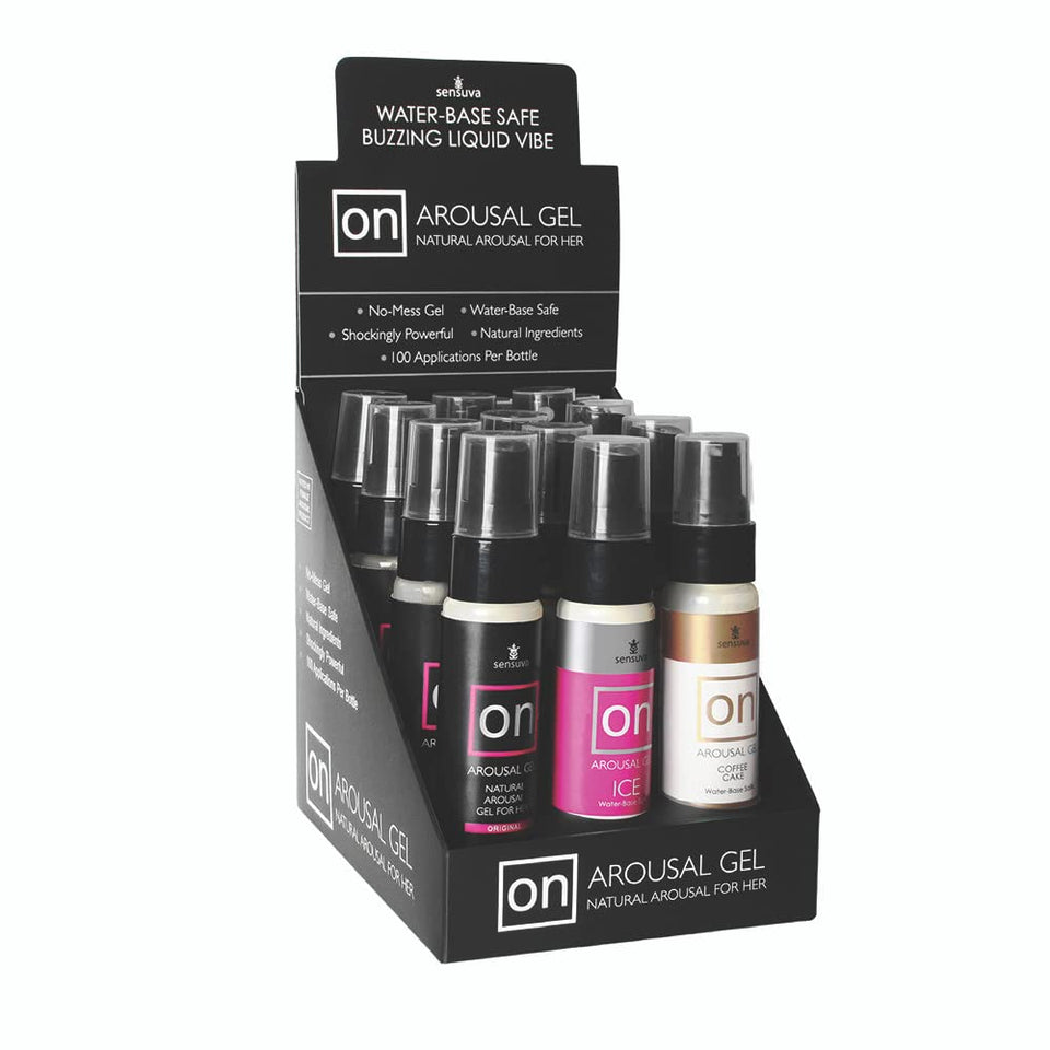 On For Her Arousal Gel Asst 12Pc Display