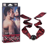 Calexotics Scandal Ball Gag - Bdsm Fetish Play Toy For Couples - Sexy Bondage Restraint Lingerie - Black