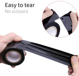 AKStore Fetish SM Adult Toy Sex Restraint Bondage Tape Static Electrostatic Tape (4 PCS-Black)