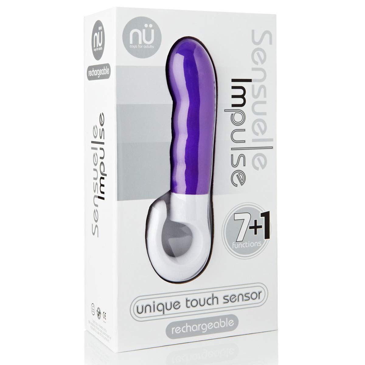 Sensuelle Impulse Rechargeable Function Slimline Vibrator, Purple
