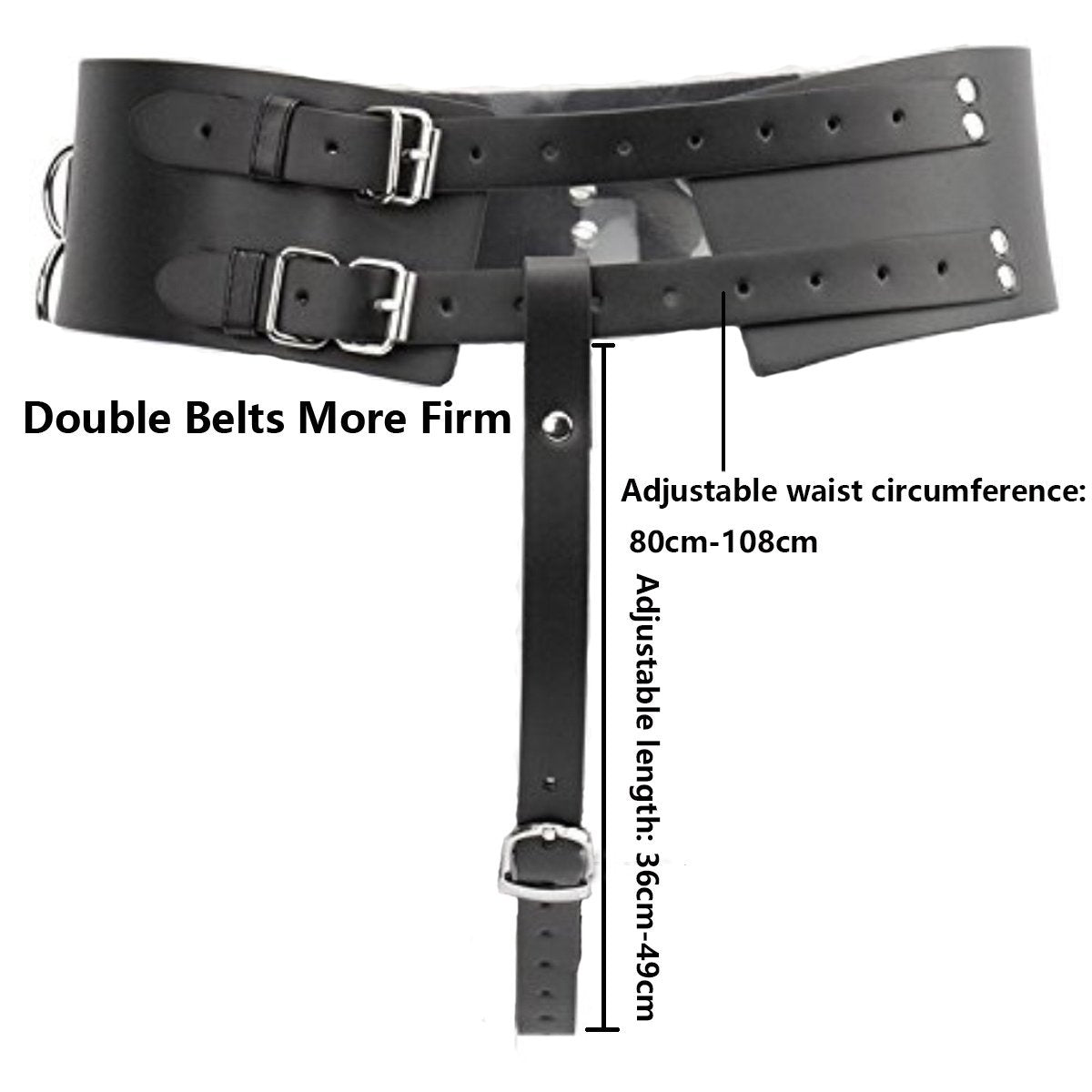 Vibrator Leather Constrained Forced Strap - Electric Leather Waistband Harness Fixed Tie Belt Harness Vibrator Holder(Wand Or Vibrator Not Included)