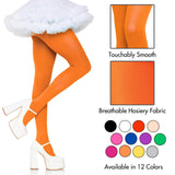 Nylon Tights O/S Orange O/S Or