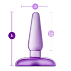 Blush Novelties B Yours Eclipse Pleaser - 4 Inch Soft Beginner Small Tapered Anal Butt Plug - Easy To Insert - Narrow Base Comfo