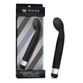 Blush Novelties Rose Scarlet G - Sile Multi Speed Vibrator Wand - Curved Bulbous Tip for Intense G Spot Stimulation - Satin Smoo