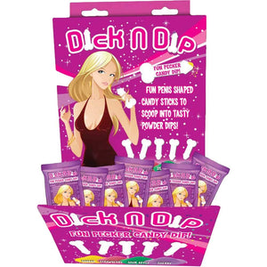 (D) Dick N Dip Pecker Candy Fun Dip 30Pc Dsp