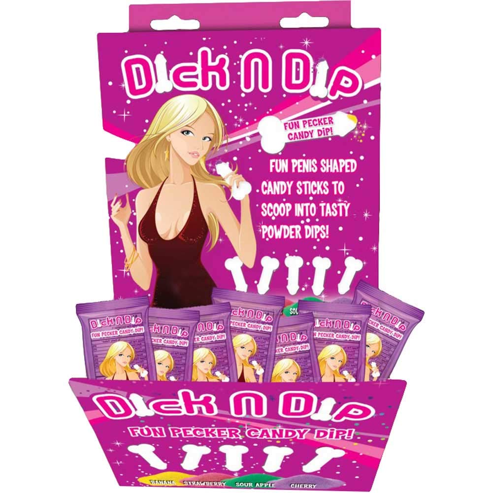 (D) Dick N Dip Pecker Candy Fun Dip 30Pc Dsp