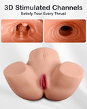 33.1LB Male Masturbator Sex Doll Pocket Pussies, Realistic Skin Texture Soft Female Big Ass & Pussy Adult Sex Toy Deeper Vagina