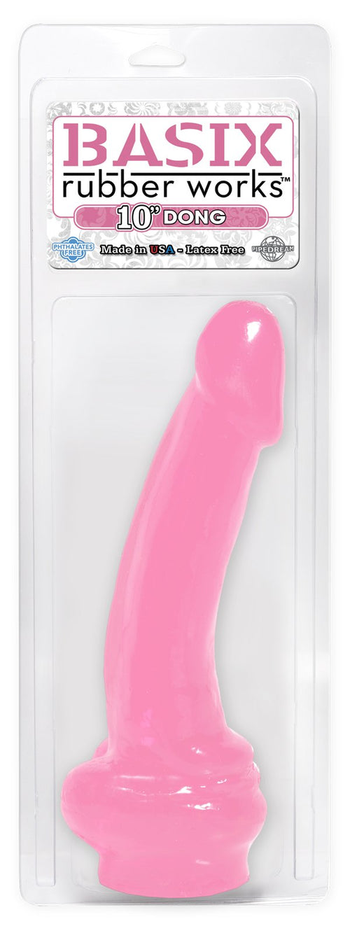 Basix Rubber Works 10-Inch Dong Pink