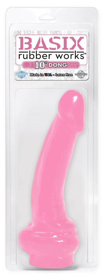 Basix Rubber Works 10-Inch Dong Pink