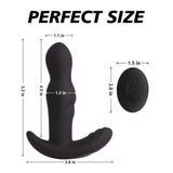 360? Rotating Anal Vibrator Prostate Massager, Anal Butt Plug with Ergonomic Design and 30 Powerful Stimulation Patterns for Beg