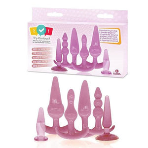 Trycurious Anal Plug Kit Pink