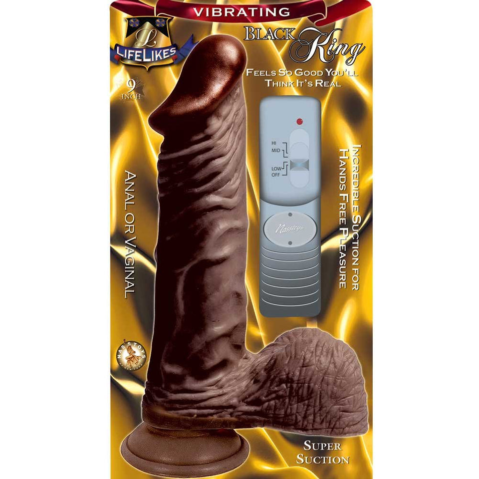 Lifelike Vibrating Black King