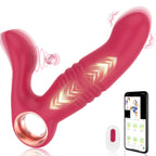 Rabbit Vibrator G Spot Vibrators, Sex Toy for Clitoral Nipple Anal - 2 in 1 Soft Clitoral Vibrator with 10 Vibrating Modes Water