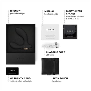 Lelo Bruno Prostate Massager Male, Vibrating Butt Plug, Anal Sex Toy, Male Vibrator, Anal Massager, Anal Vibrator With Dual Moto
