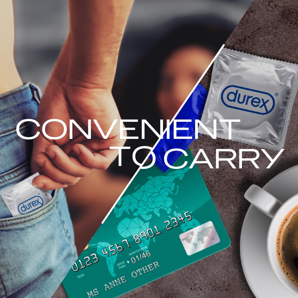 Durex Invisible Super Ultra Thin Condoms for Men - 10 Count - Packaging May Vary