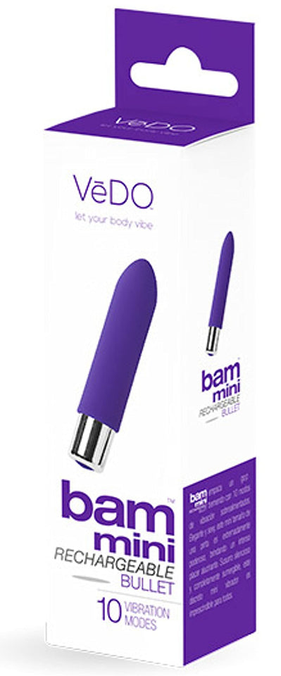 Vedo Bam Mini Rechargeable Bullet Vibrator (Indigo)