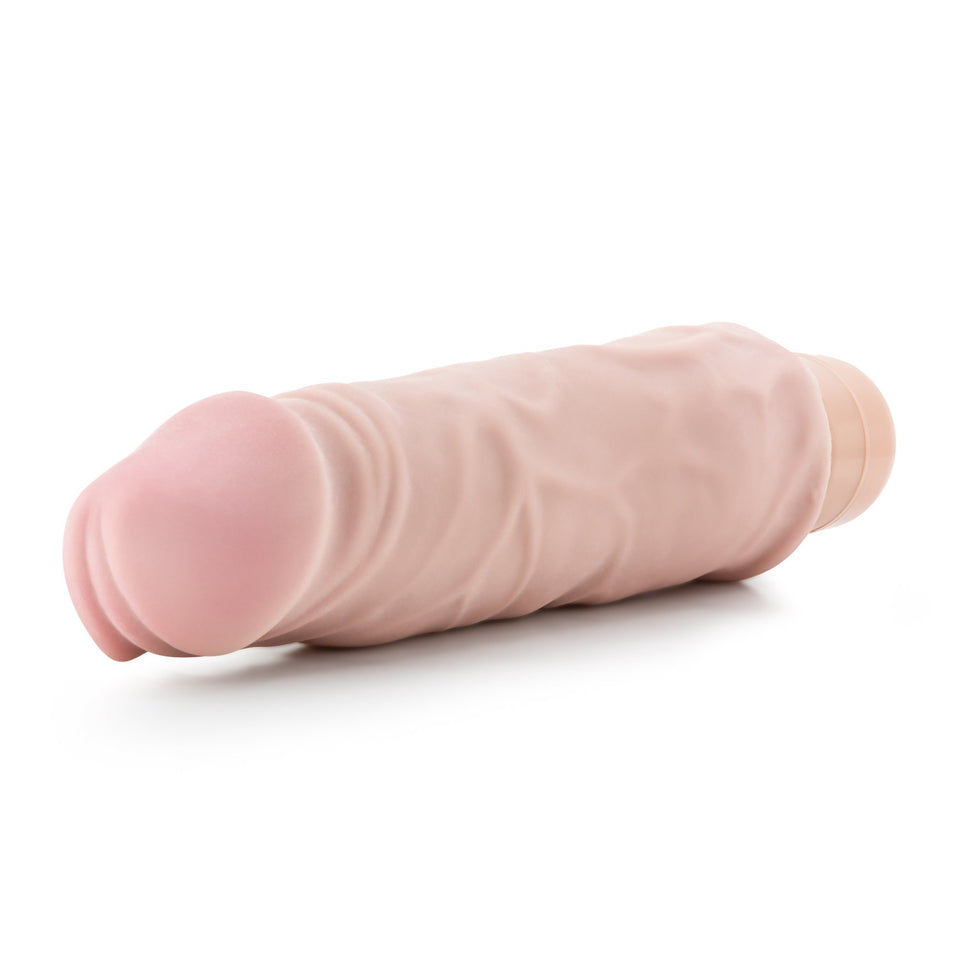 Blush - 9 Inch Long 1.8'' Thick Ultra Soft Sensa Feel Dual Density Vibrating Dildo - Ipx7 Waterproof - Multi Speed Realistic Vib