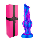 6 Inch Silicone Small Wolf Dog Knot Dildo for Women Beginner, 5 '' Realistic Animal Monster Thin Knotted Anal Dildo with Suction