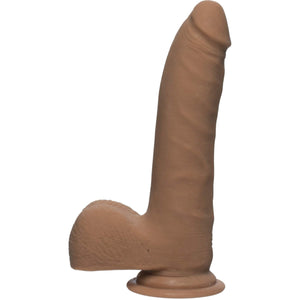 The D Realistic D 7 In Slim W/ Balls Ultraskyn Caramel