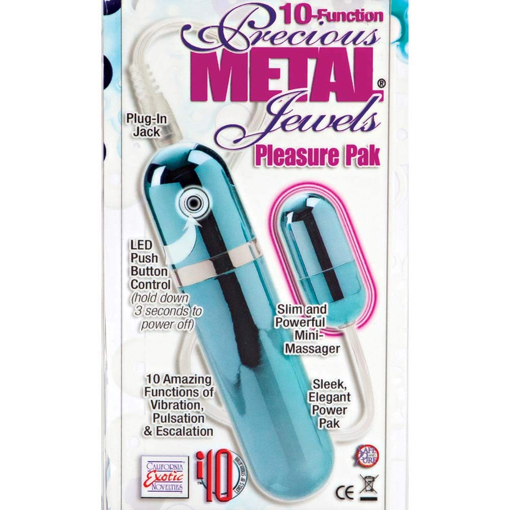 California Exotic Novelties 10-Function Precious Metaljewels Pleasure Pak, Blue