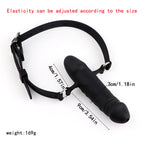 Penis Gag Silicone Dildo Gag Chastity Realistic Dildos Adjustable Belt BDSM Bondage Sex Toy