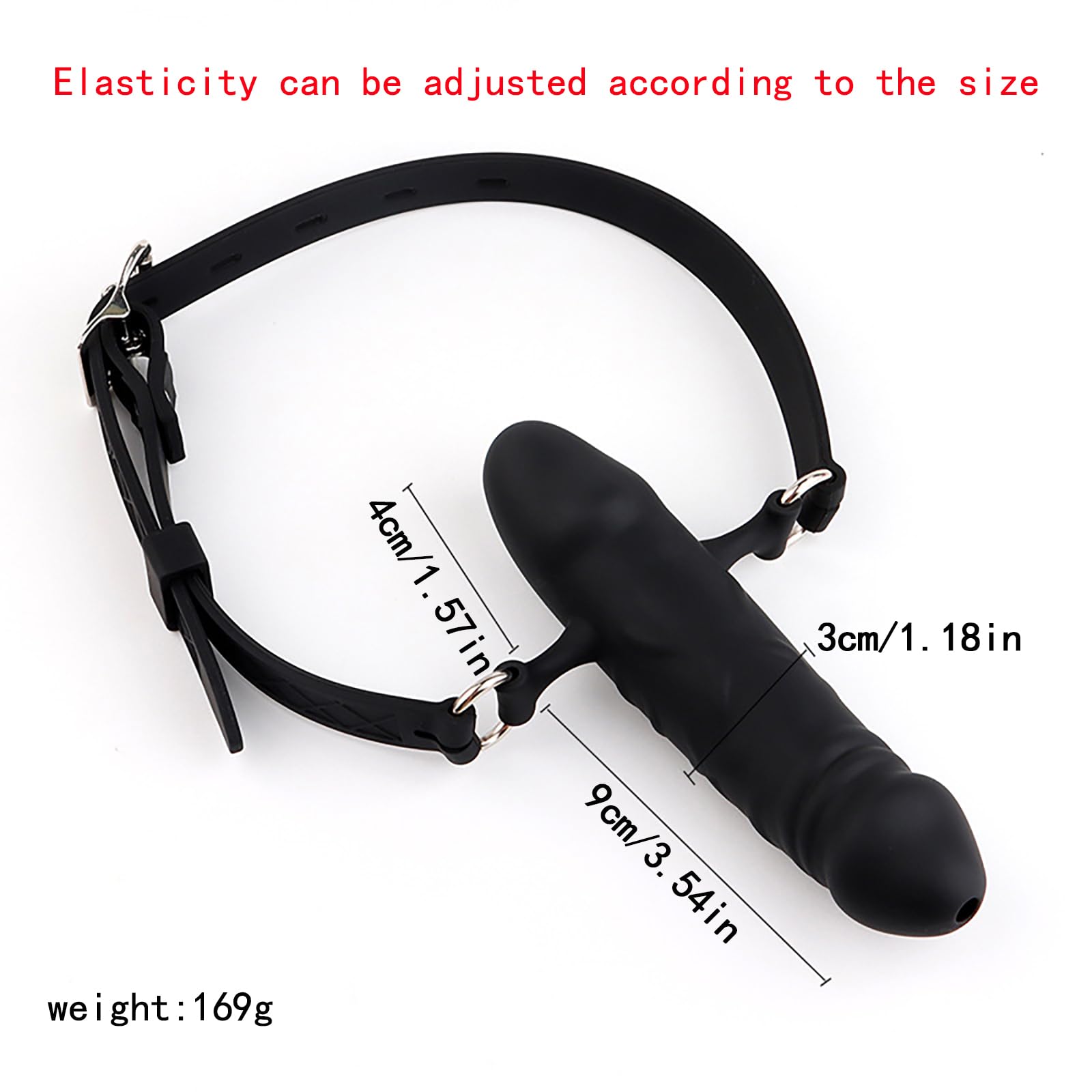 Penis Gag Silicone Dildo Gag Chastity Realistic Dildos Adjustable Belt BDSM Bondage Sex Toy